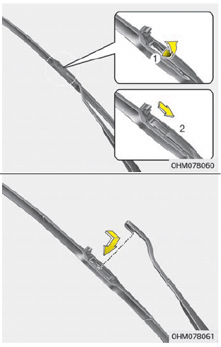 Kia Soul. Blade replacement