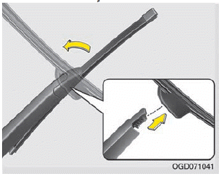 Kia Soul. Blade replacement