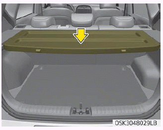 Kia Soul. Cargo area cover