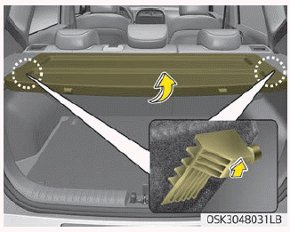 Kia Soul. Cargo area cover