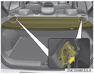 Kia Soul. Cargo area cover