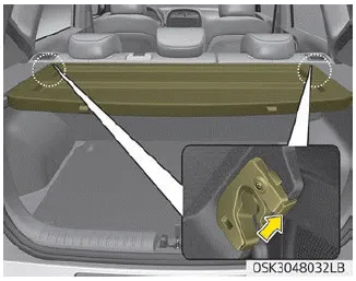 Kia Soul. Cargo area cover