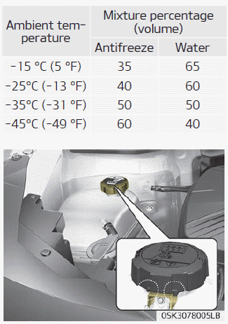 Kia Soul. Checking the coolant level