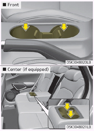 Kia Soul. Cup holder