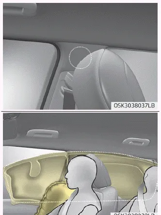 Kia Soul. Curtain air bag