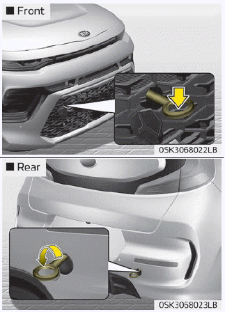 Kia Soul. Emergency towing