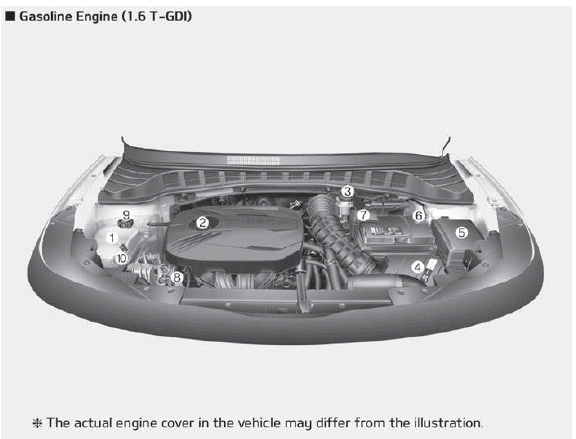 Kia Soul. Engine compartment