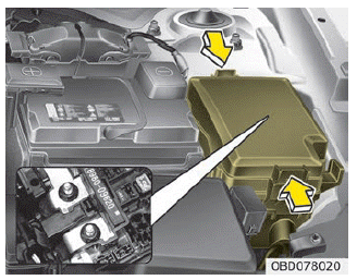 Kia Soul. Engine compartment fuse replacement