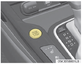 Kia Soul. Engine Start/Stop button