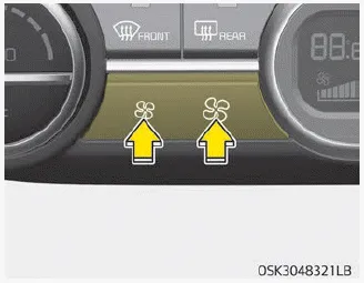 Kia Soul. Fan speed control, Air conditioning (A/C)