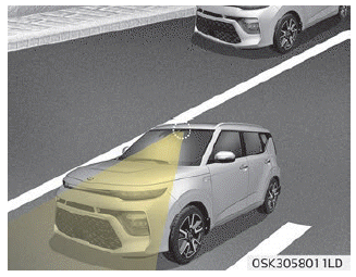 Kia Soul. FCA sensors (Front View Camera)