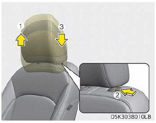 Kia Soul. Forward and rearward adjustment. Adjusting the height up and down