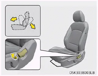 Kia Soul. Front seat adjustment - manual