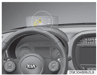 Kia Soul. Head Up Display (HUD)