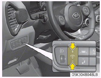 Kia Soul. Instrument cluster control