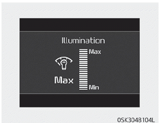 Kia Soul. Instrument cluster control