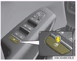 Kia Soul. Power window lock button