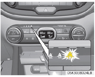 Kia Soul. Seat belt warning