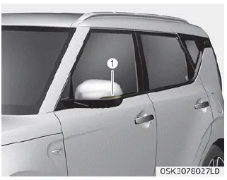 Kia Soul. Side repeater lamp (LED type) bulb replacement