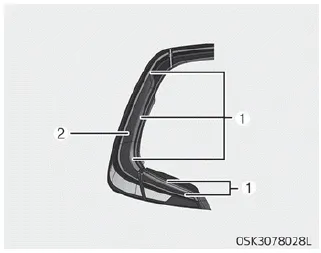 Kia Soul. Stop and tail lamp (LED type) bulb replacement (Rear combination lamp Type B)