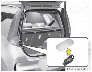 Kia Soul. Tailgate room lamp replacement