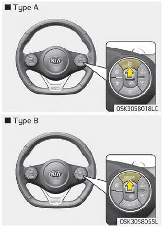 Kia Soul. To set cruise control speed