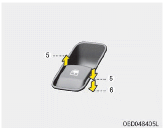 Kia Soul. Window opening and closing